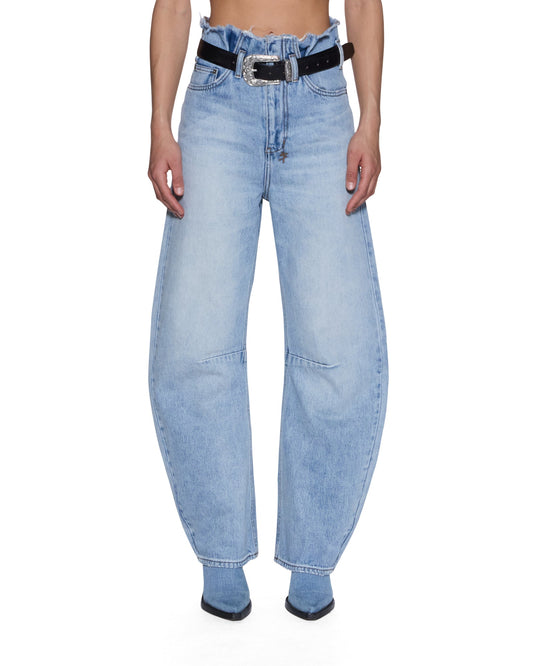 HI BARREL JEAN CUTOFF VAPOUR