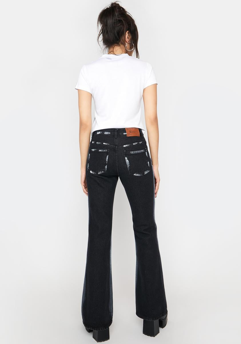 2 Side Painted Denim Pants