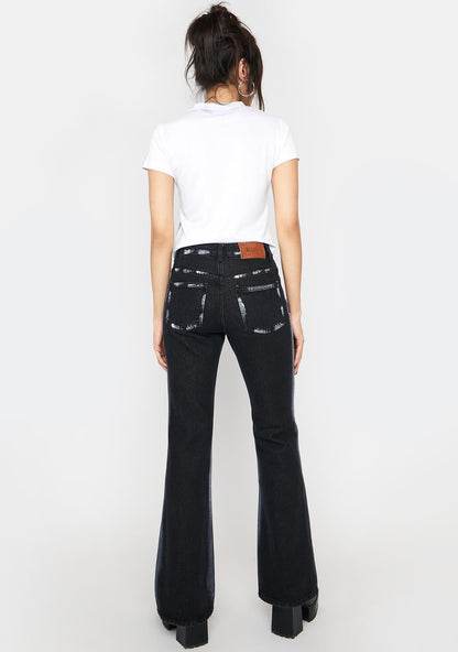 2 Side Painted Denim Pants