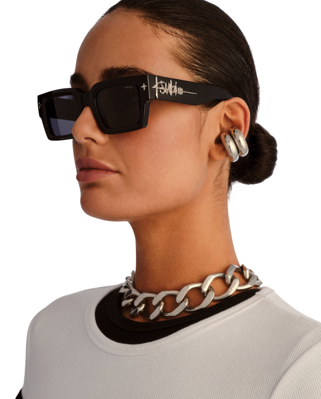 THE KINGY SUNGLASSES BLACK SILVER