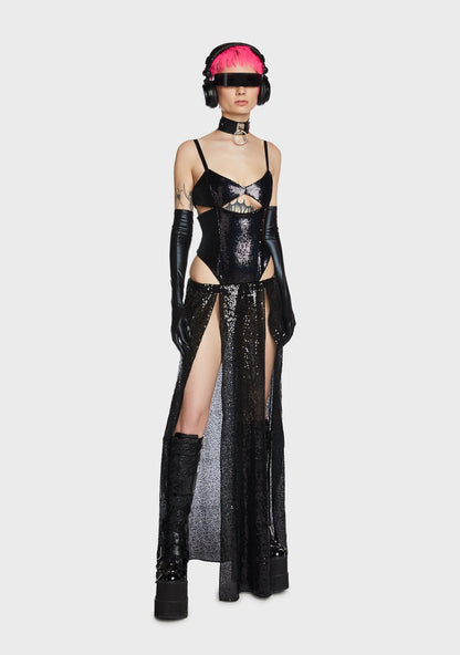 Alien Encounter Sequin Skirt