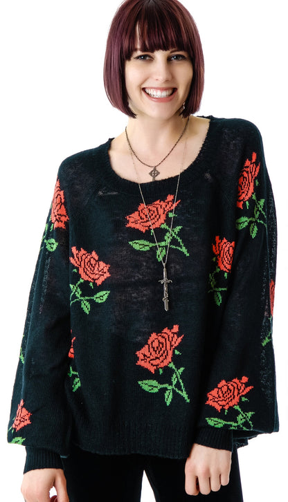 A Rose is A Rose Pfeiffer Sweater