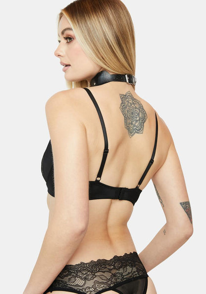 A Crazy Idea Lace Garter Thong