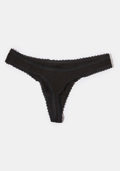 Alien 420 Rhinestone Thong