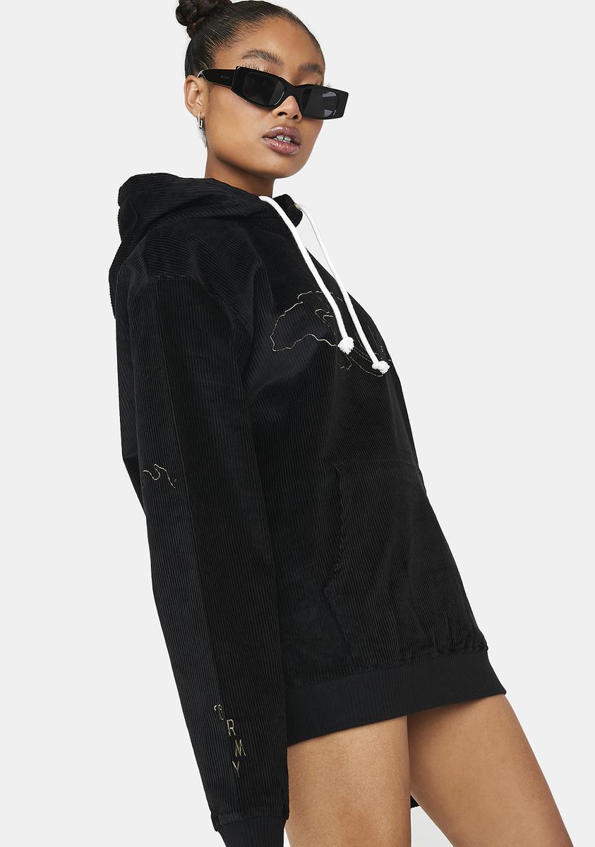 Aged Rum Corduroy Hoodie
