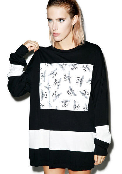 Allover Eagle Boy Long Sleeve Tee