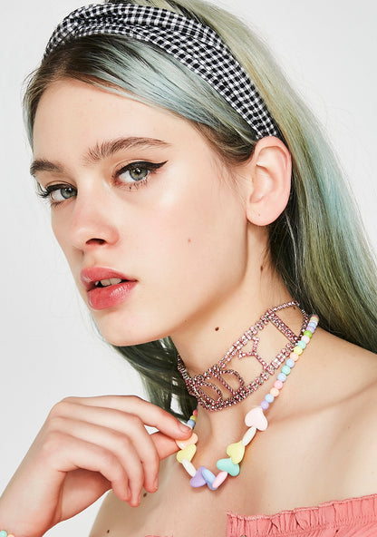 Always Crushing Gingham Headband