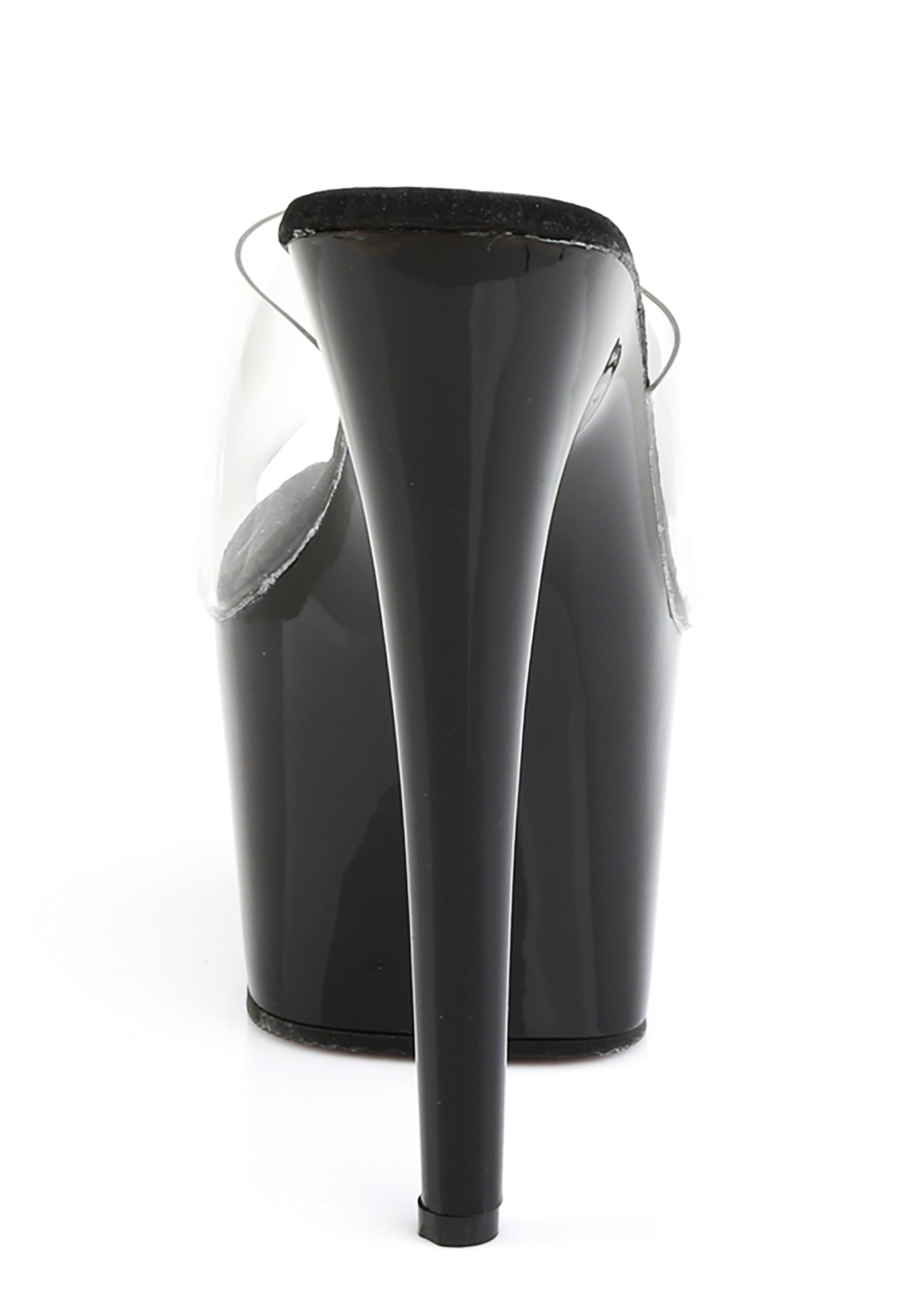 Adore-701 Platform Slides-Clear-Black