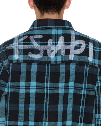 ROSEBOWL LS SHIRT 1999 BLUE CHECK