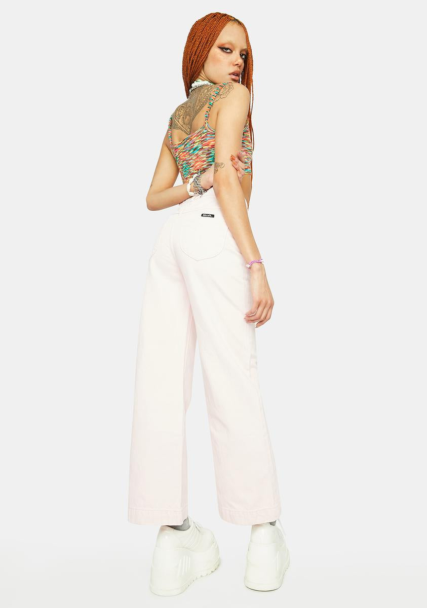 90s Pink Sailor Jeans