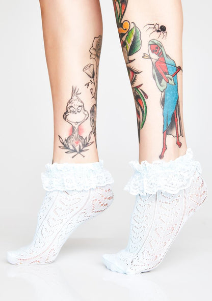 Addicted To Love Ruffle Socks