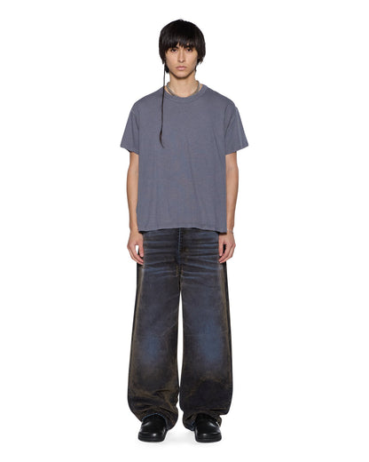 SLUB SID SS TEE CHARCOAL