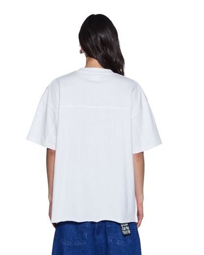 99 JERSEY BOYFRIEND SS TEE VINTAGE WHITE
