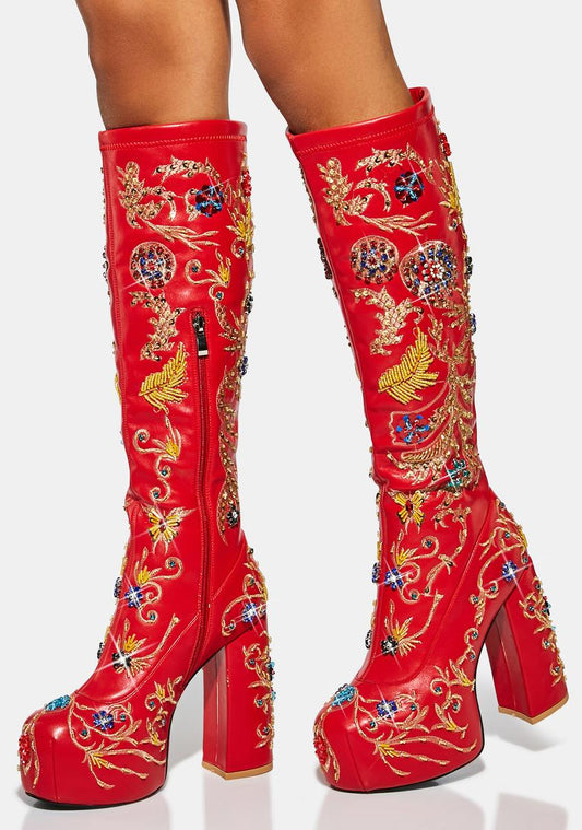 All About The Details Knee High Boots