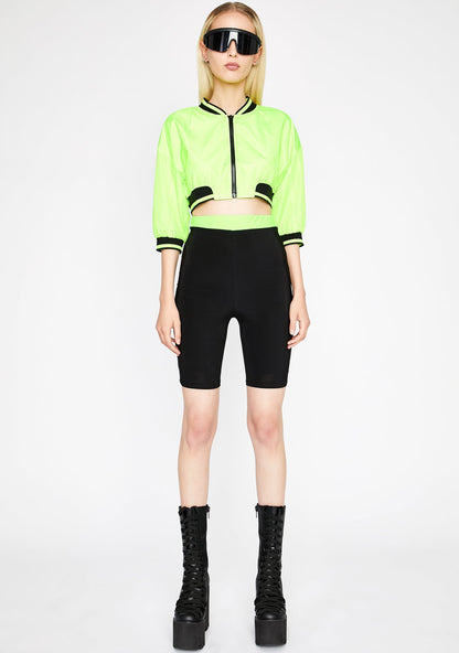 Acid Shut Up N' Drive Cropped Jacket