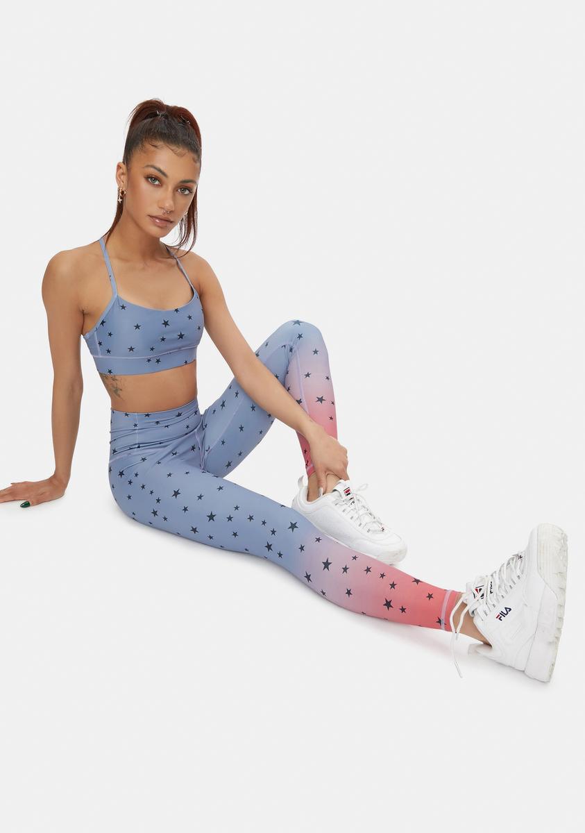 All Over Scattered Stars High Waist Leggings