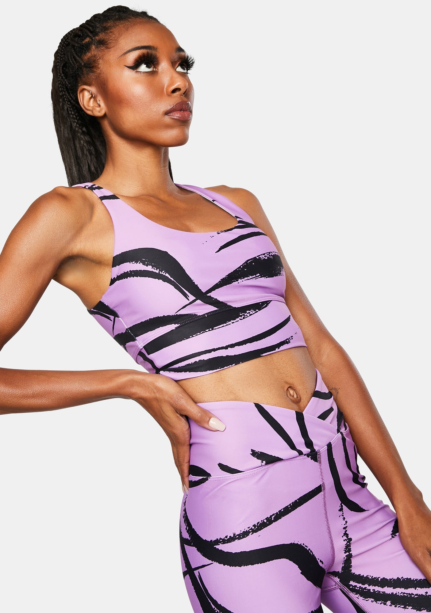 Abstract Gym Sports Bra