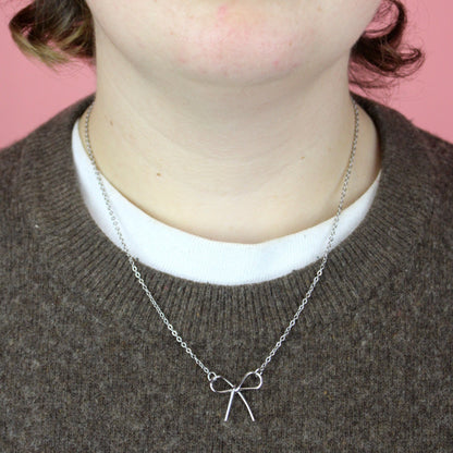 Delicate Bow Necklace