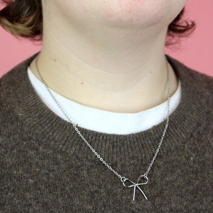 Delicate Bow Necklace