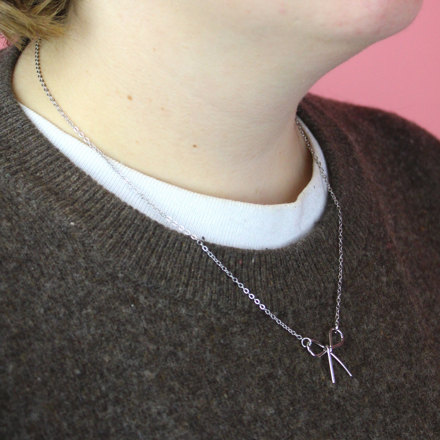 Delicate Bow Necklace