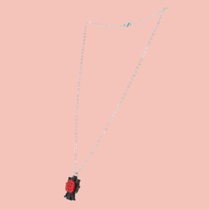 Dotty For You Ladybird Necklace - Bright Red