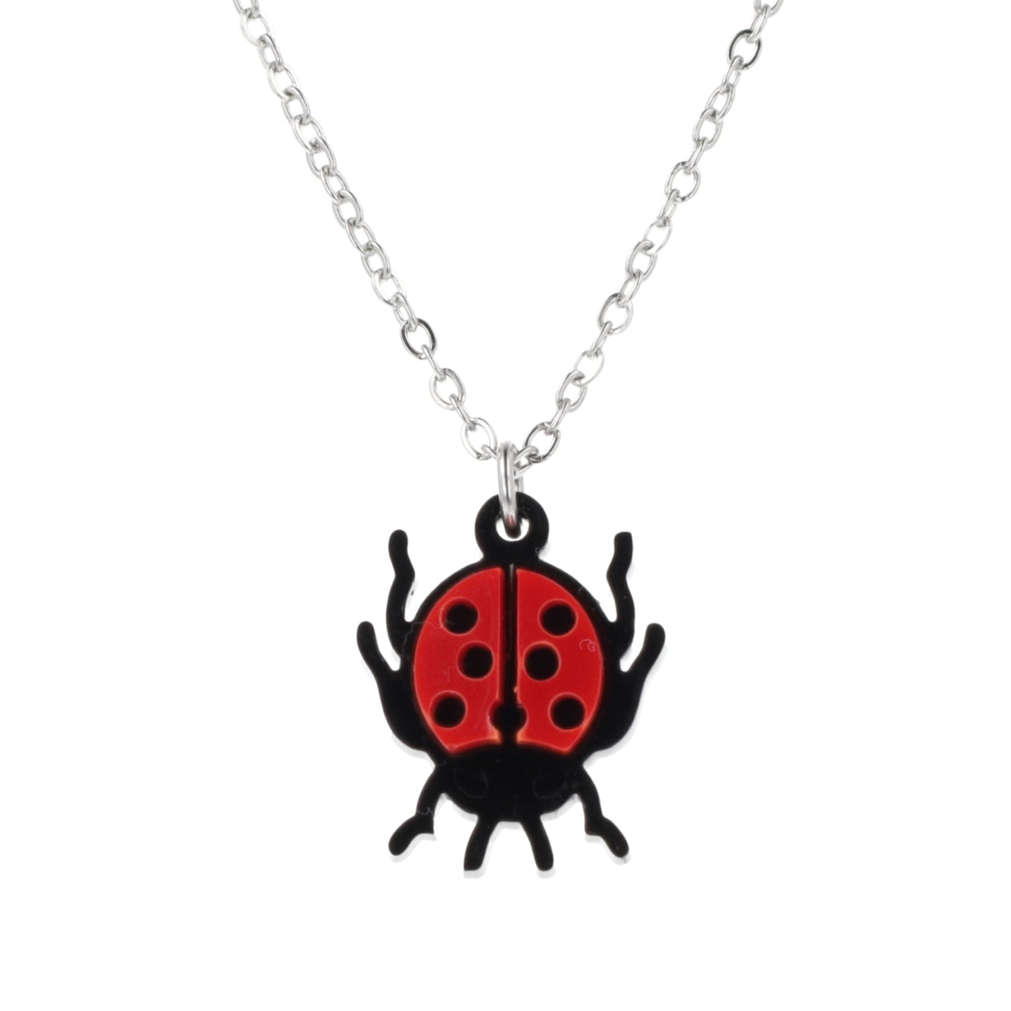 Dotty For You Ladybird Necklace - Bright Red