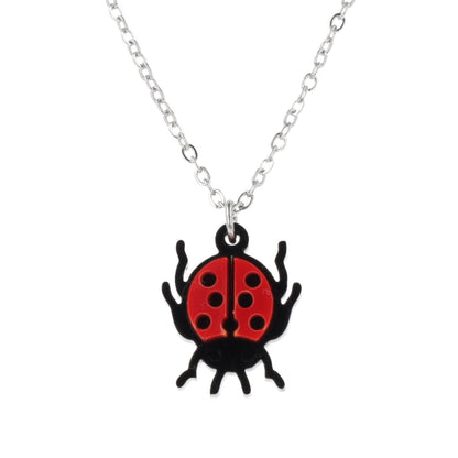 Dotty For You Ladybird Necklace - Bright Red