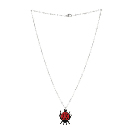 Dotty For You Ladybird Necklace - Bright Red