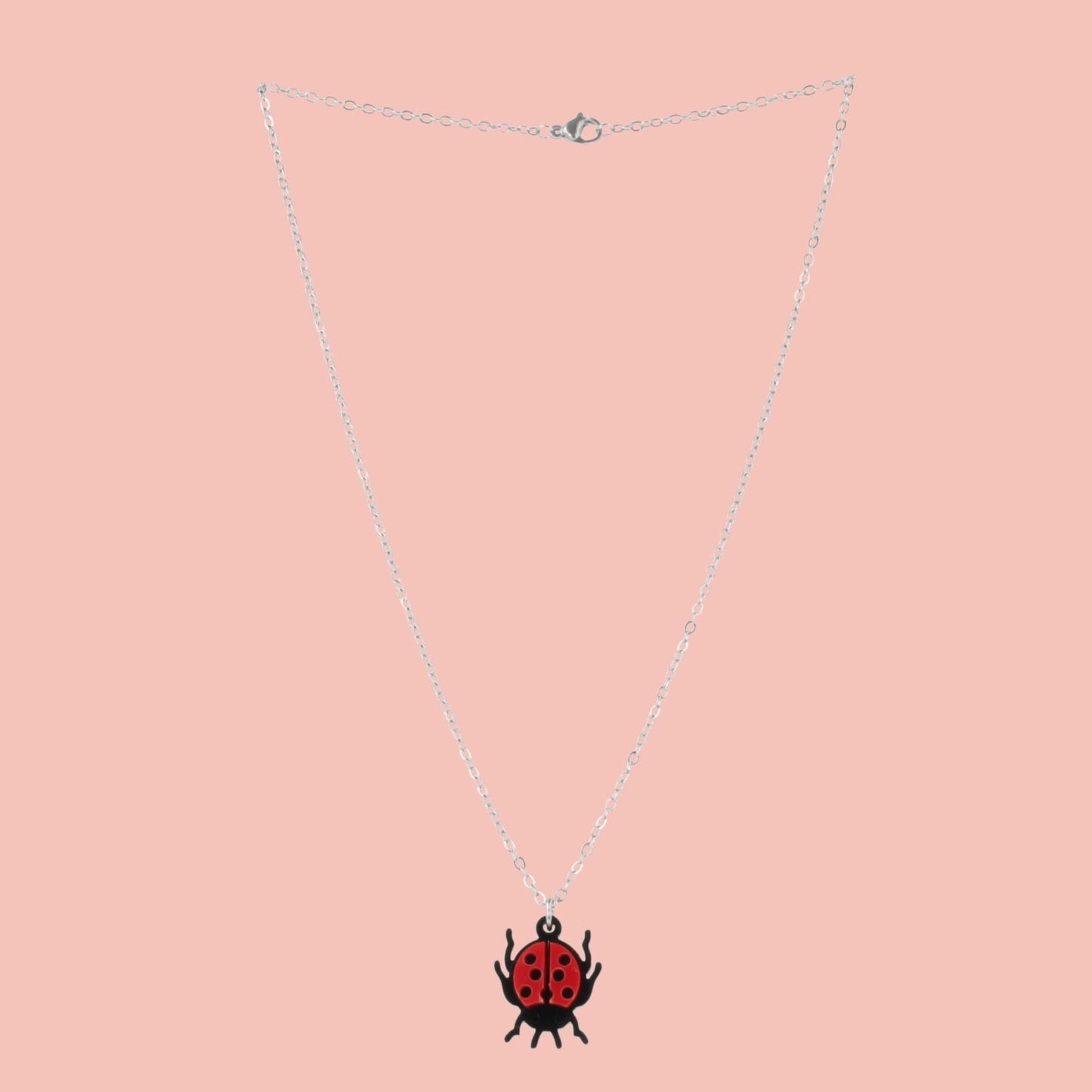 Dotty For You Ladybird Necklace - Bright Red