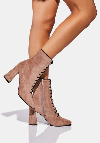 Almond What A Mystery Ankle Boots