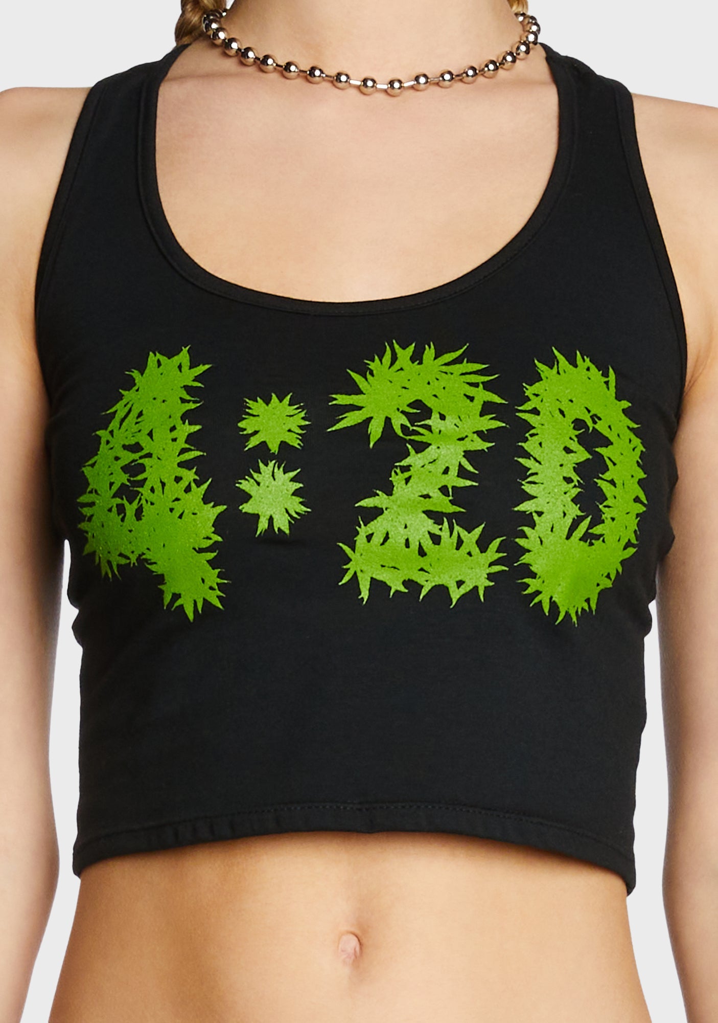 420 Racerback Crop Tank