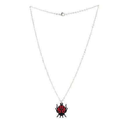 Dotty For You Ladybird Necklace - Shimmer Red