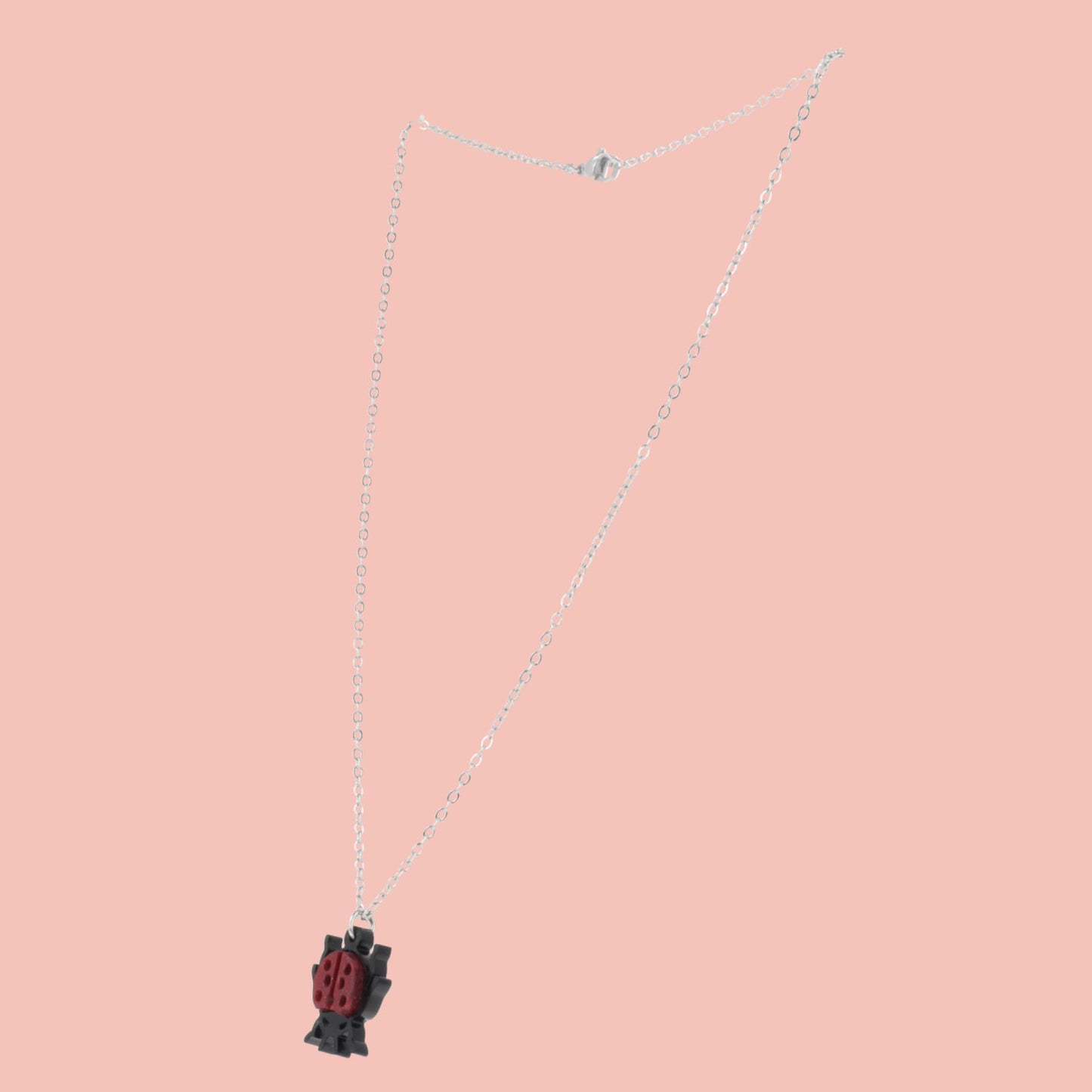 Dotty For You Ladybird Necklace - Shimmer Red