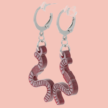 Do The Worm Huggie Hoop Earrings