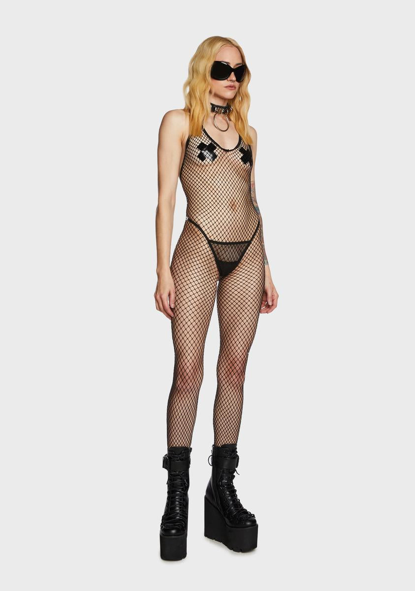 All For Tonight Fishnet Bodystocking