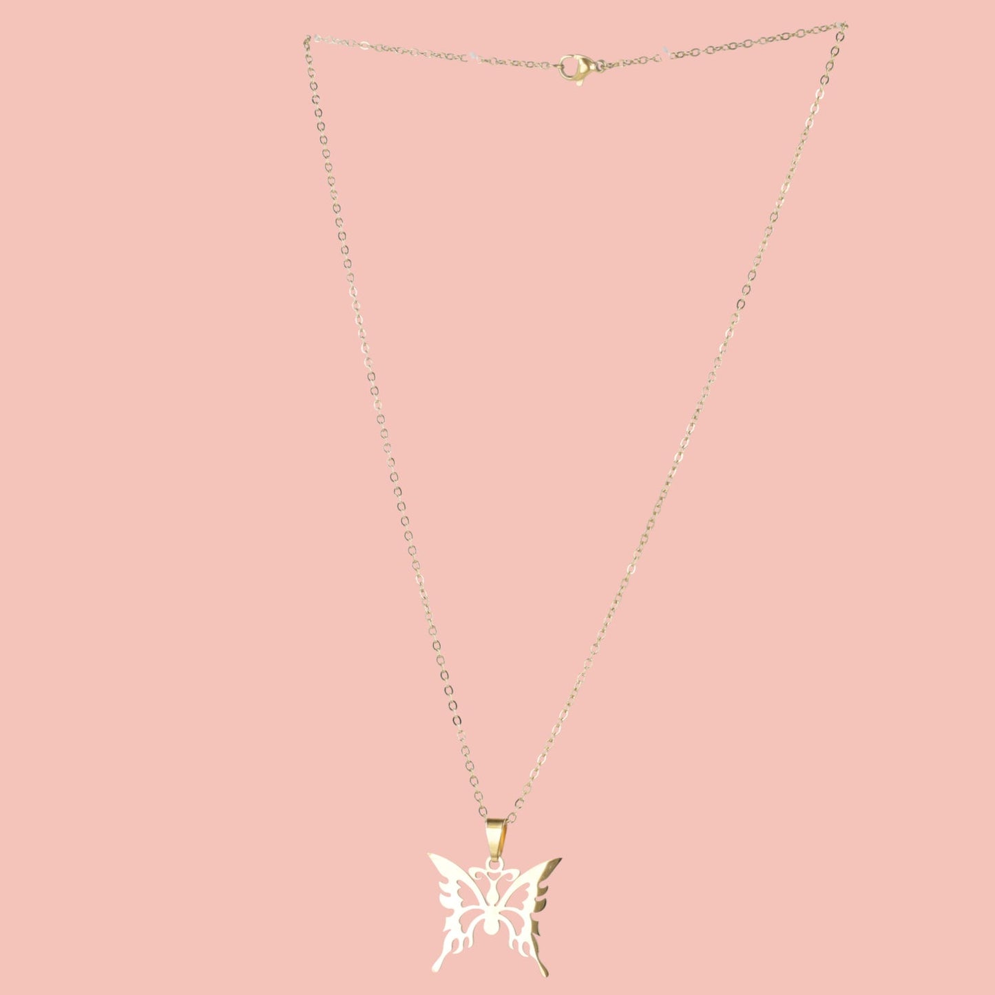 Ethereal Butterfly Necklace (Gold Plated)