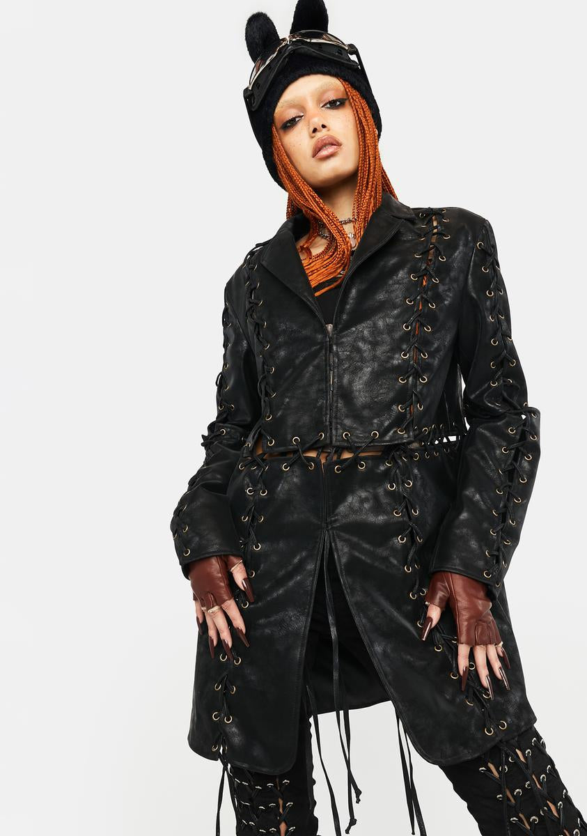 All The Unbelievers Lace-Up Jacket