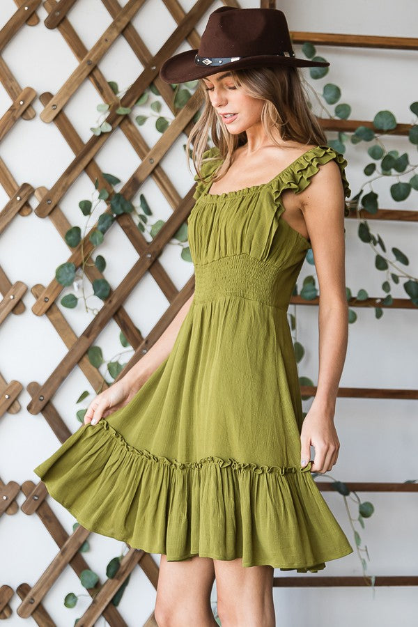 Do What We Do Dress - Olive