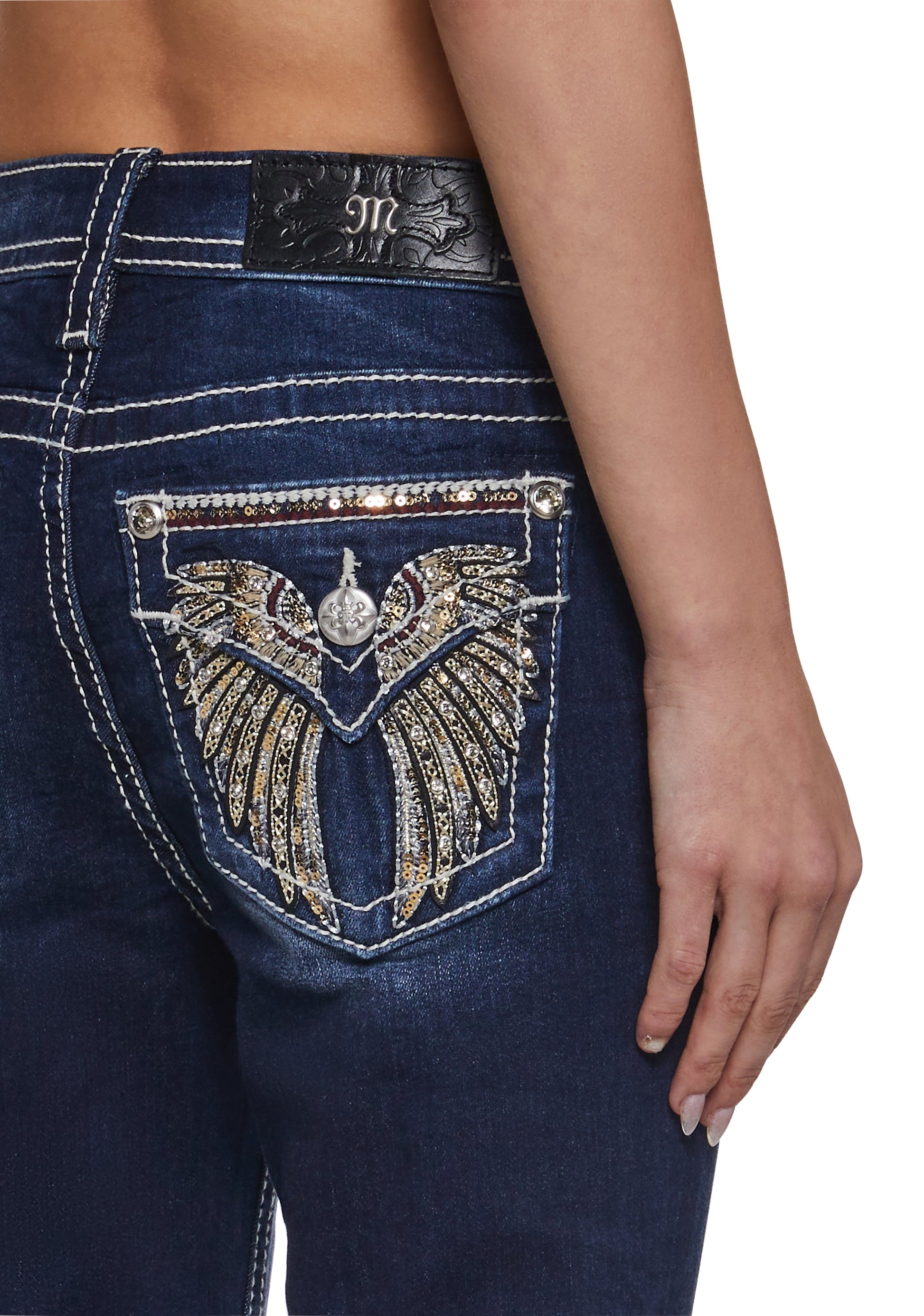 30" Mid Rise Boot Cut Jeans