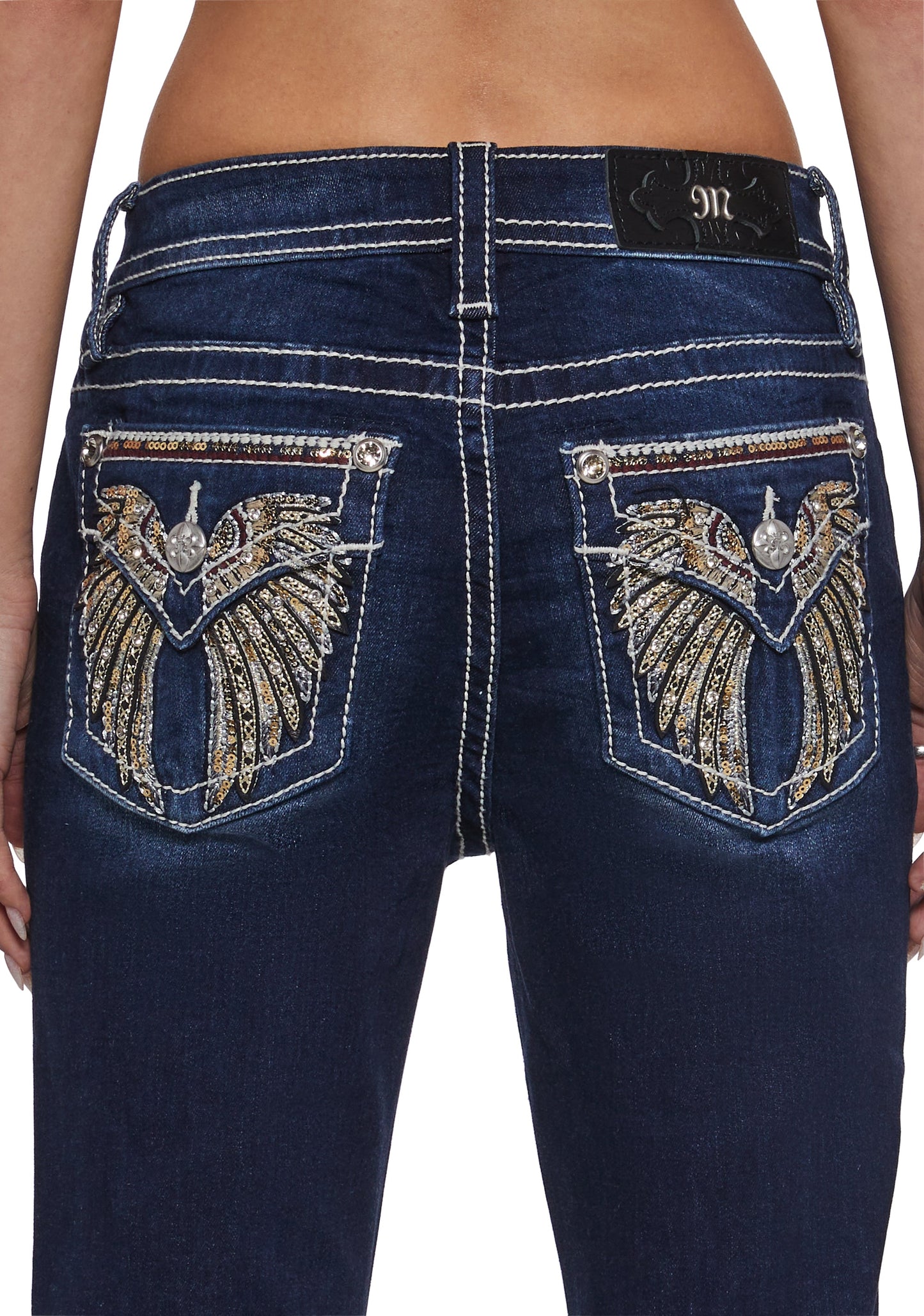 30" Mid Rise Boot Cut Jeans