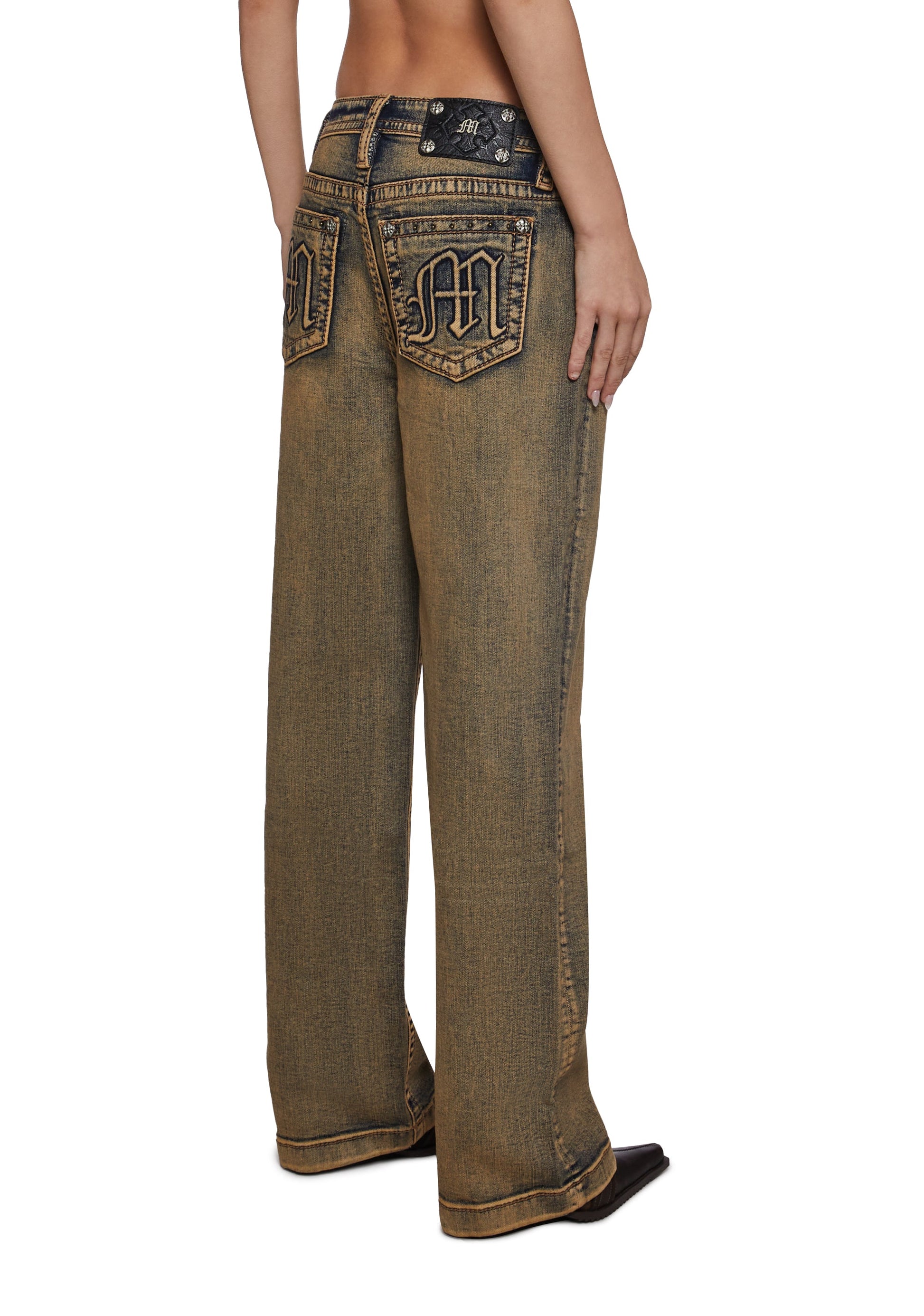 30" High Rise Slim Wide Jeans