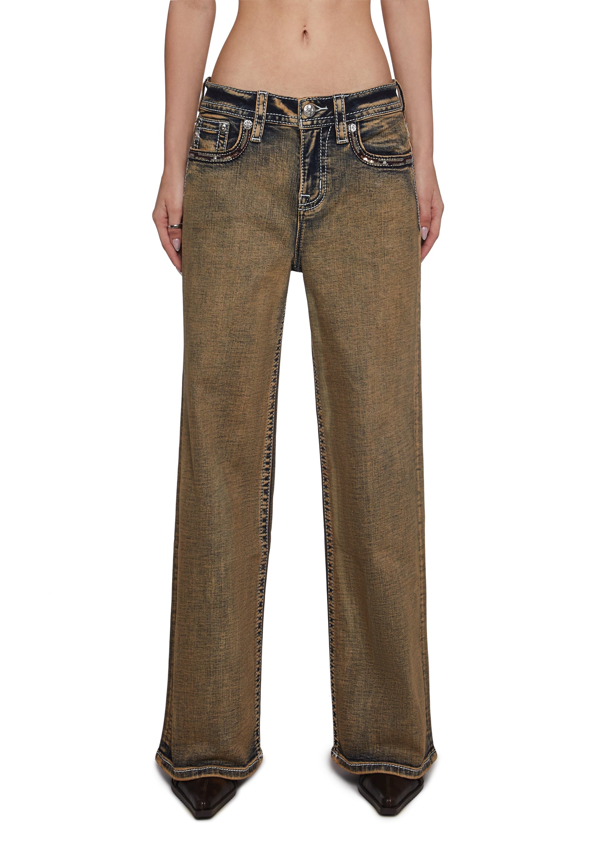 30" High Rise Wide Jeans