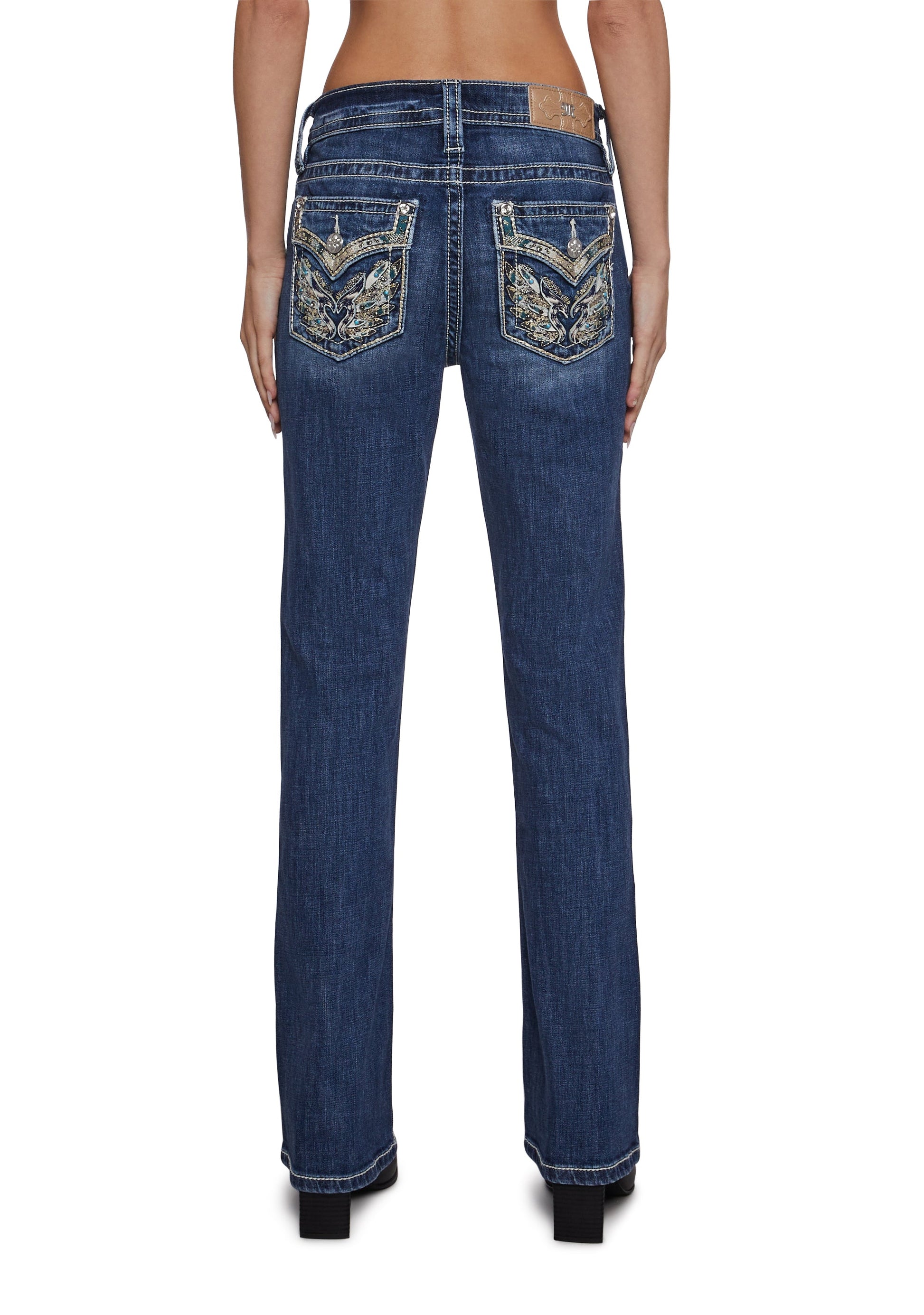 30" Mid Rise Denim Boot Jeans