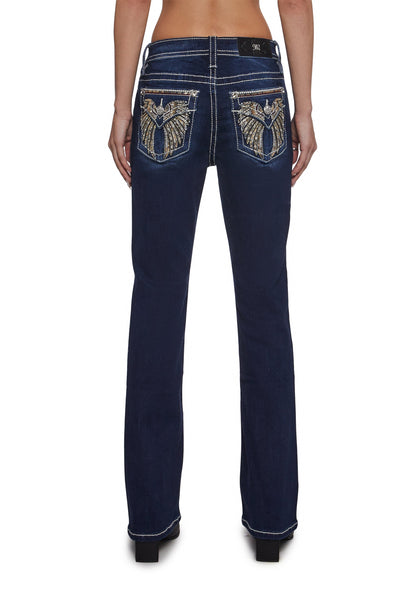30" Mid Rise Boot Cut Jeans