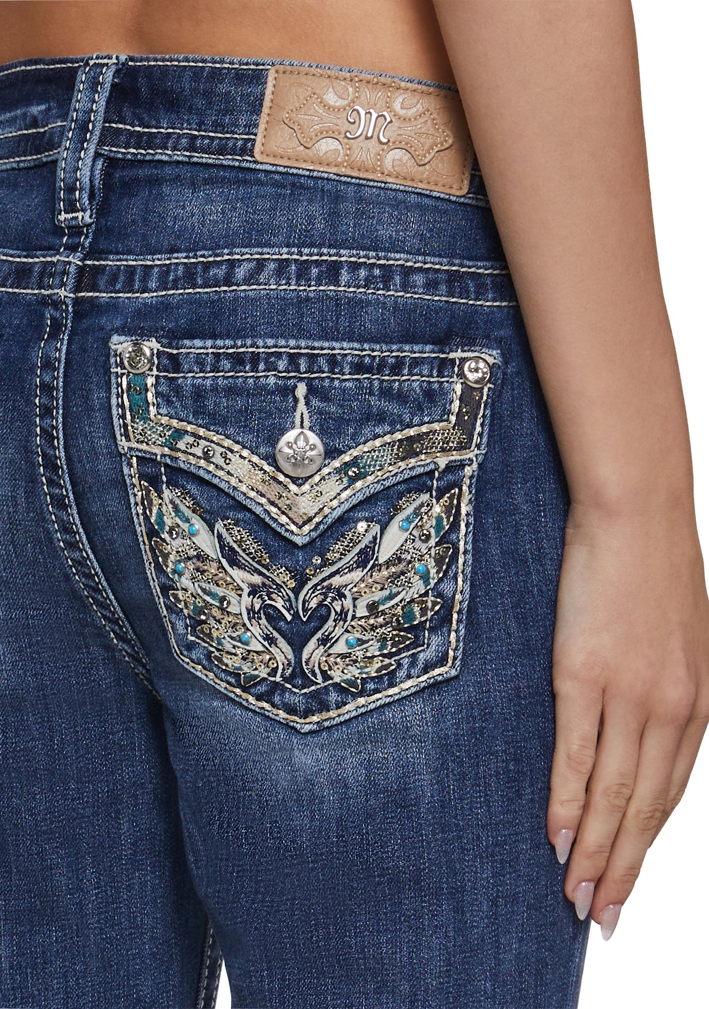 30" Mid Rise Denim Boot Jeans