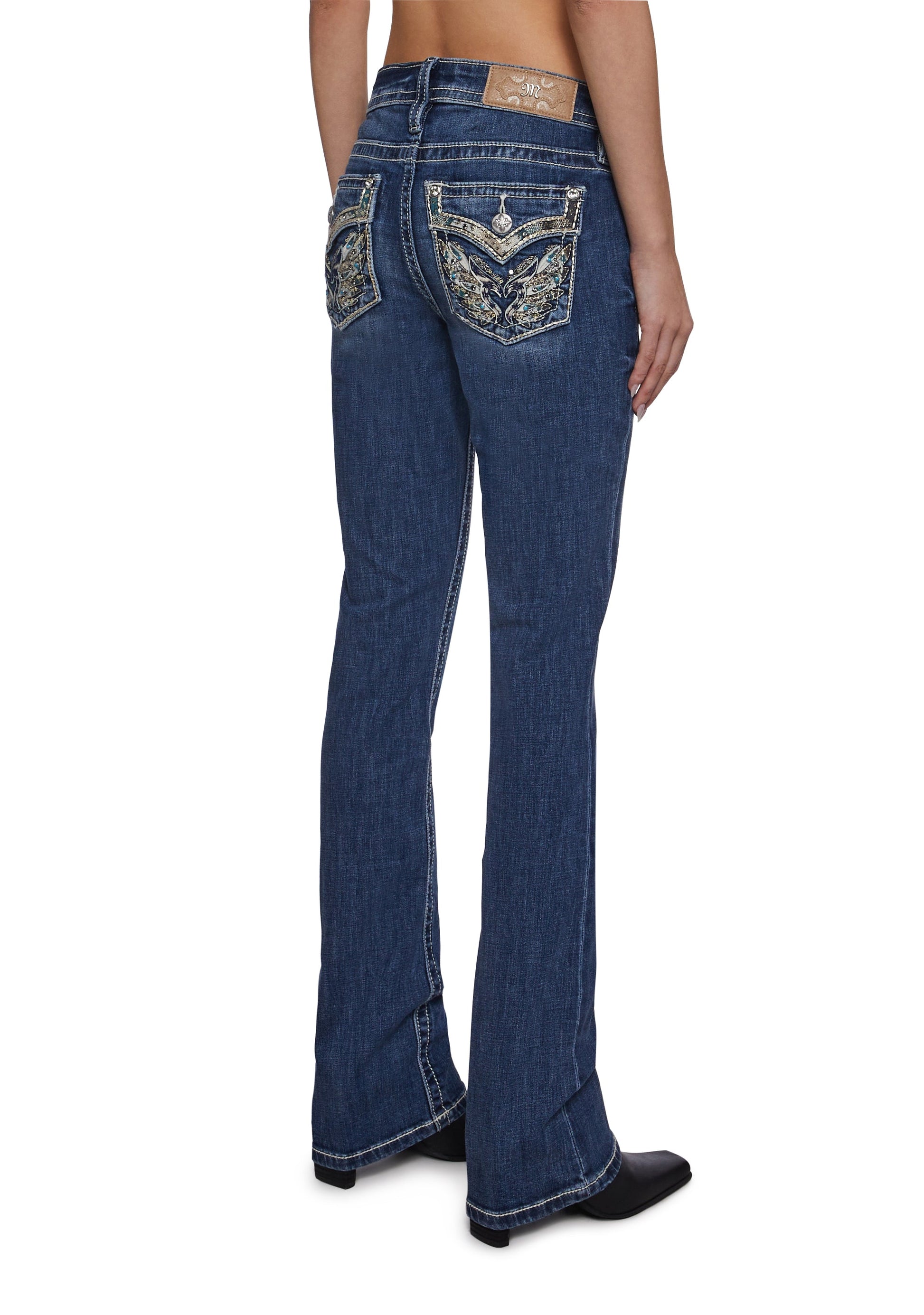 32" Mid Rise Boot Denim Jeans