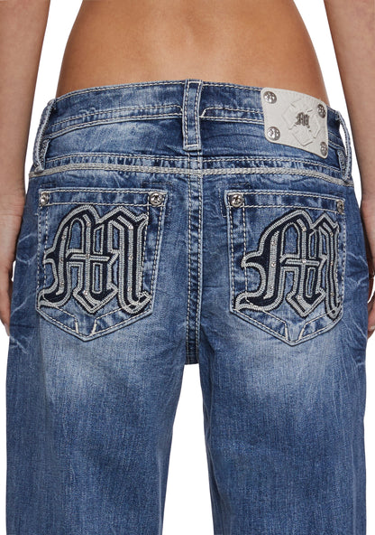 30" Mid Rise Slim Wide Jeans