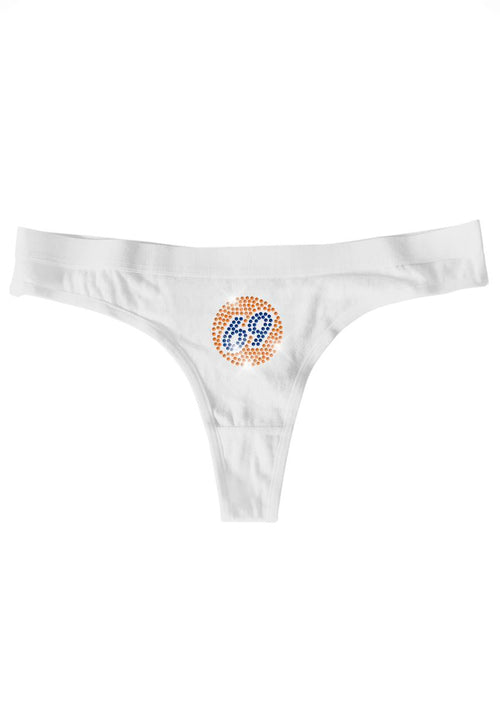 69 Gas Station Rhinestone Thong