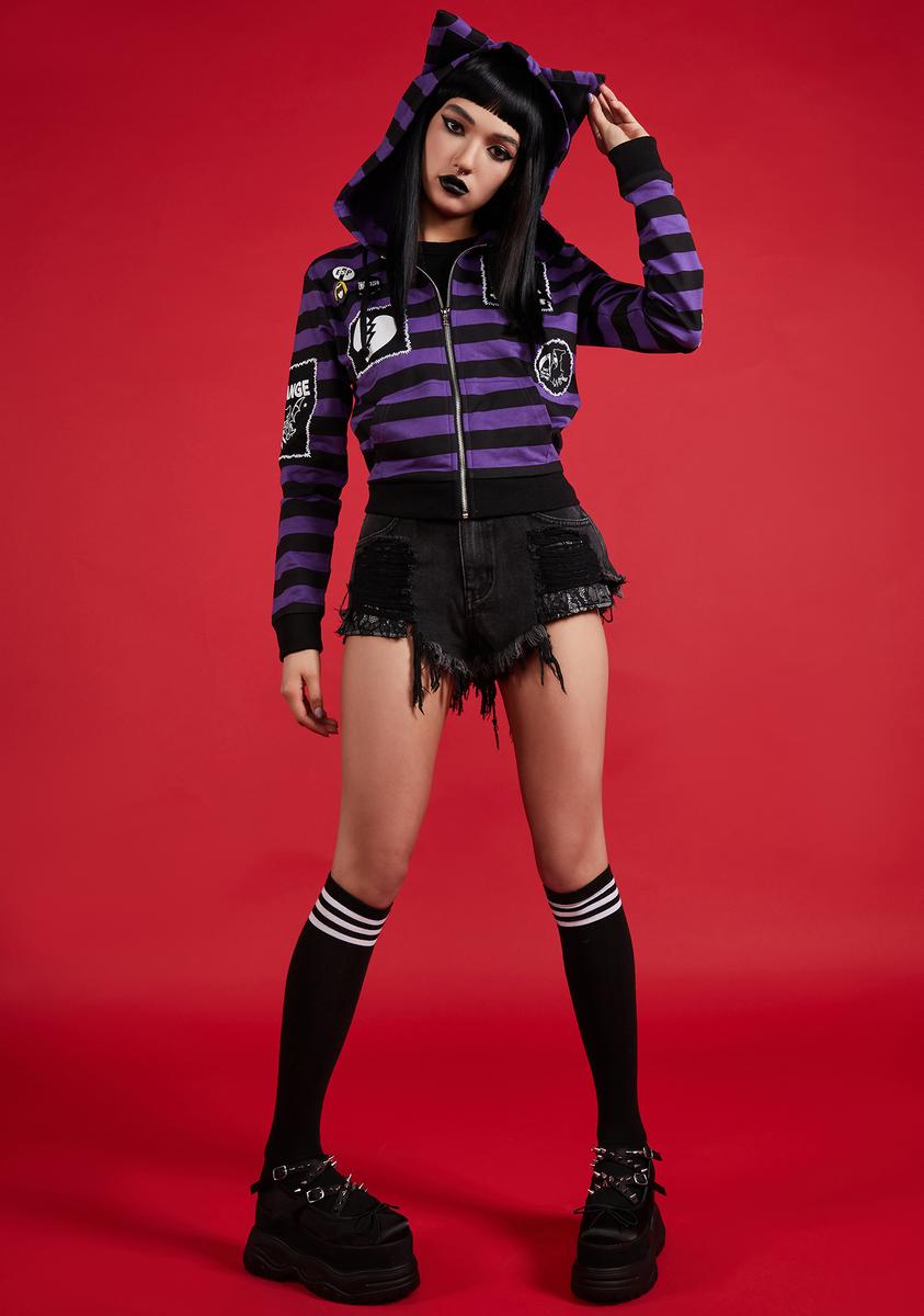 Ace Of Spacey Striped Hoodie