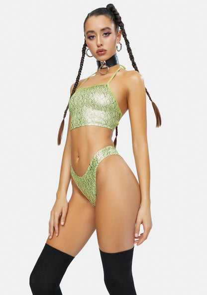 Acid Hypnotic Hype Lace Up Top